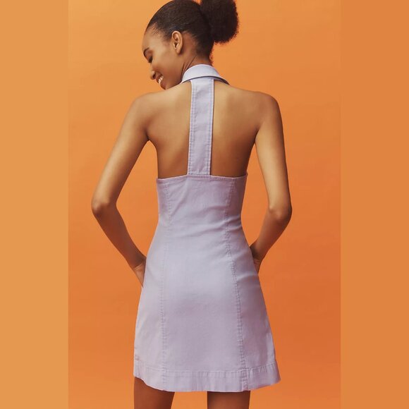 NEW Maeve Size XL The Amelia Collared Mini Dress - Light Mauve - Picture 2 of 8